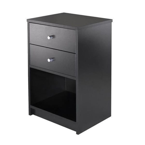 Doba-Bnt Ava Accent Table with 2 Drawers in Black Finish SA874271 - main